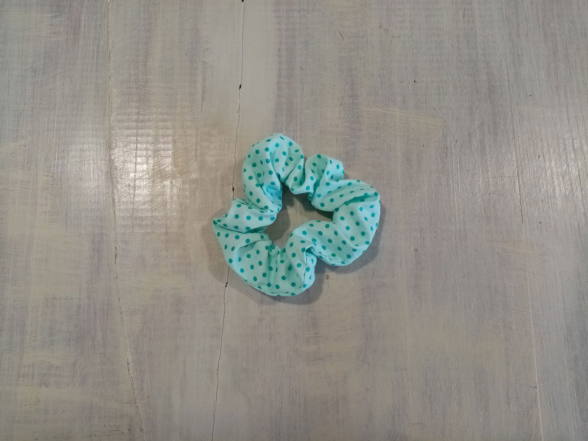 Photo chouchou pois vert